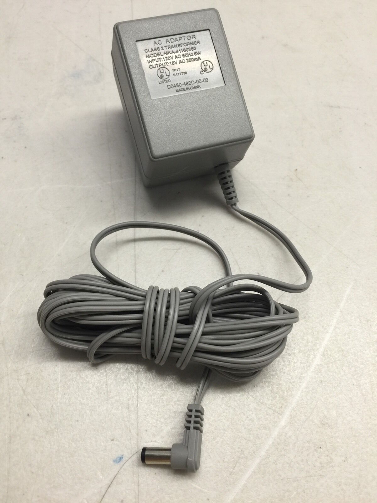 Brand New Nortel PHONE AC POWER ADAPTER 16V AC 250mA MKA-41160250 AC Adaptor Class 2 Transformer